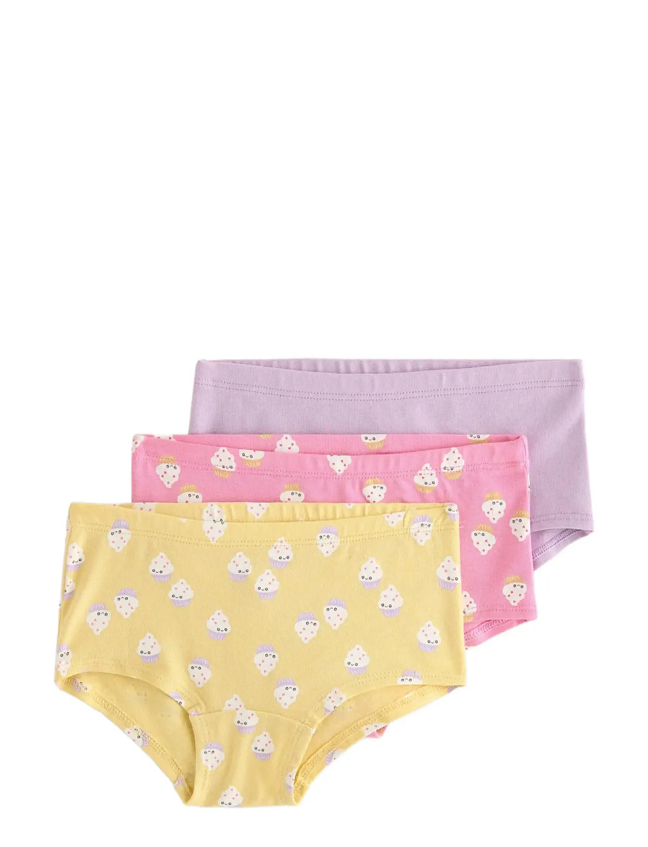 LINDEX Hipster 3 P Cute Foods Lila - 122/128 - Kinder