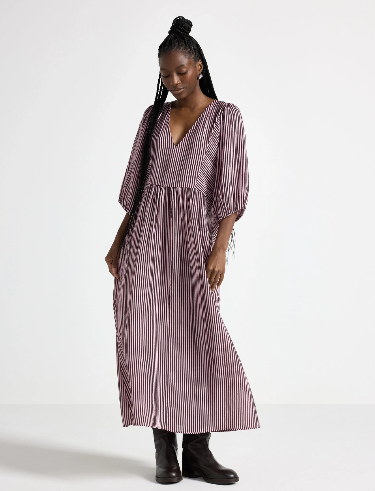 Lindex Dress Inez, S, Pink, Kjoler > Knælange Og Midi, Dame