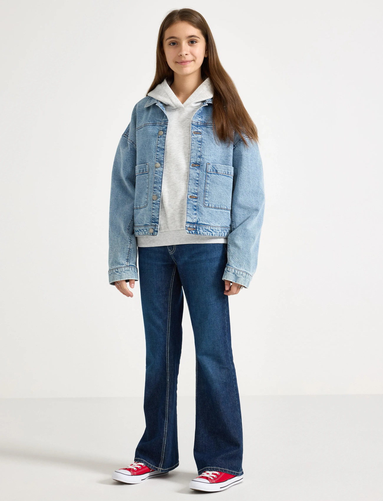 Lindex Denim Jacket, 158, Blue, Jakker Og Frakker > Denim Og Fløjl, Børn