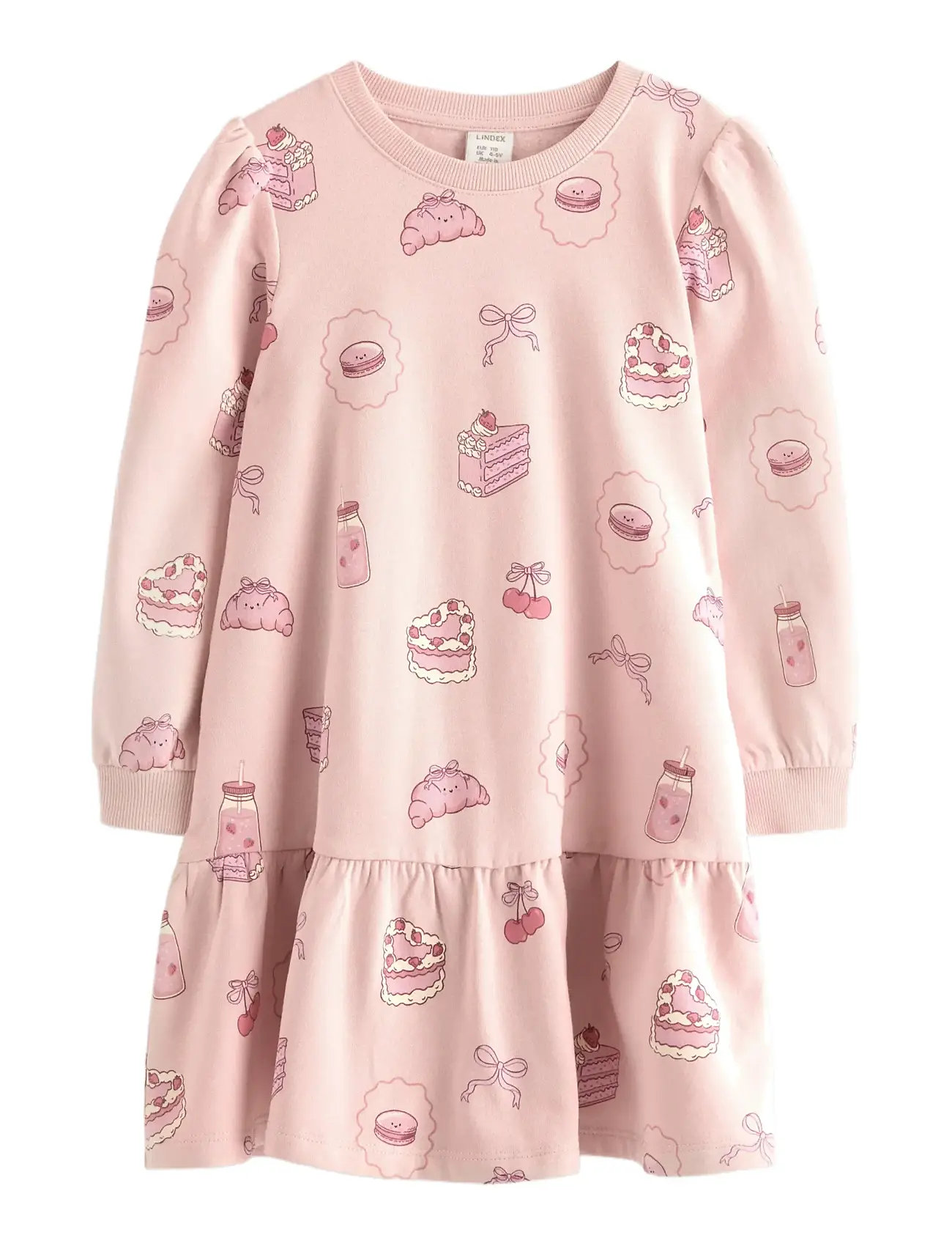 LINDEX Kleid With Brushed Inside Pink - 116 - Kinder