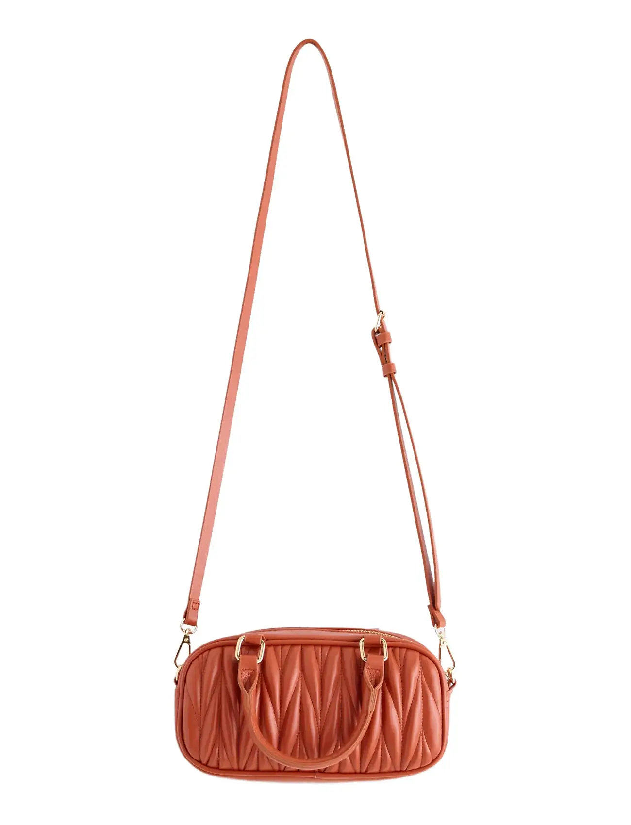 Lindex Bag Pleated Fran, One Size, Orange, Tasker > Små Skuldertasker-Crossbody-Tasker, Dame