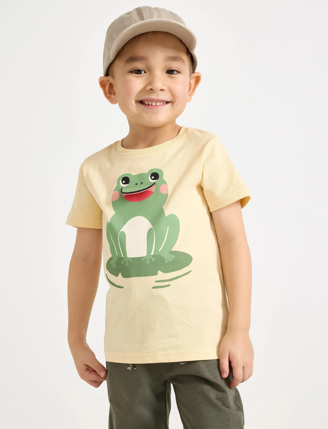 Lindex T-Shirt, 92, Yellow, T-Shirts > Kortærmede, Børn