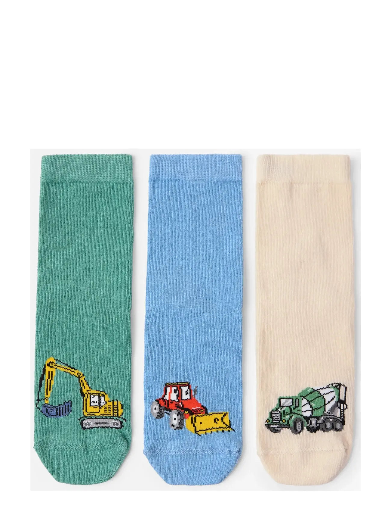 Lindex 3-Pack Socks, 22/24, Green, Sokker & Strømpebukser > Sokker, Børn