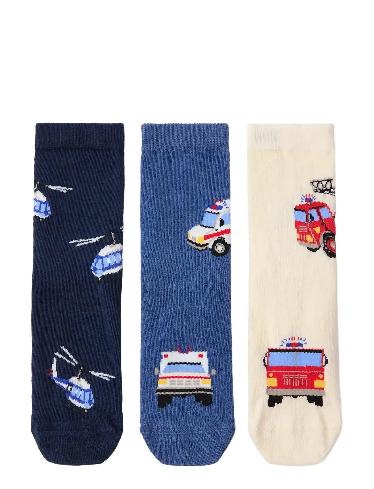 LINDEX Socke Sb 3 P Rescue Patterned - 31/33 - Kinder