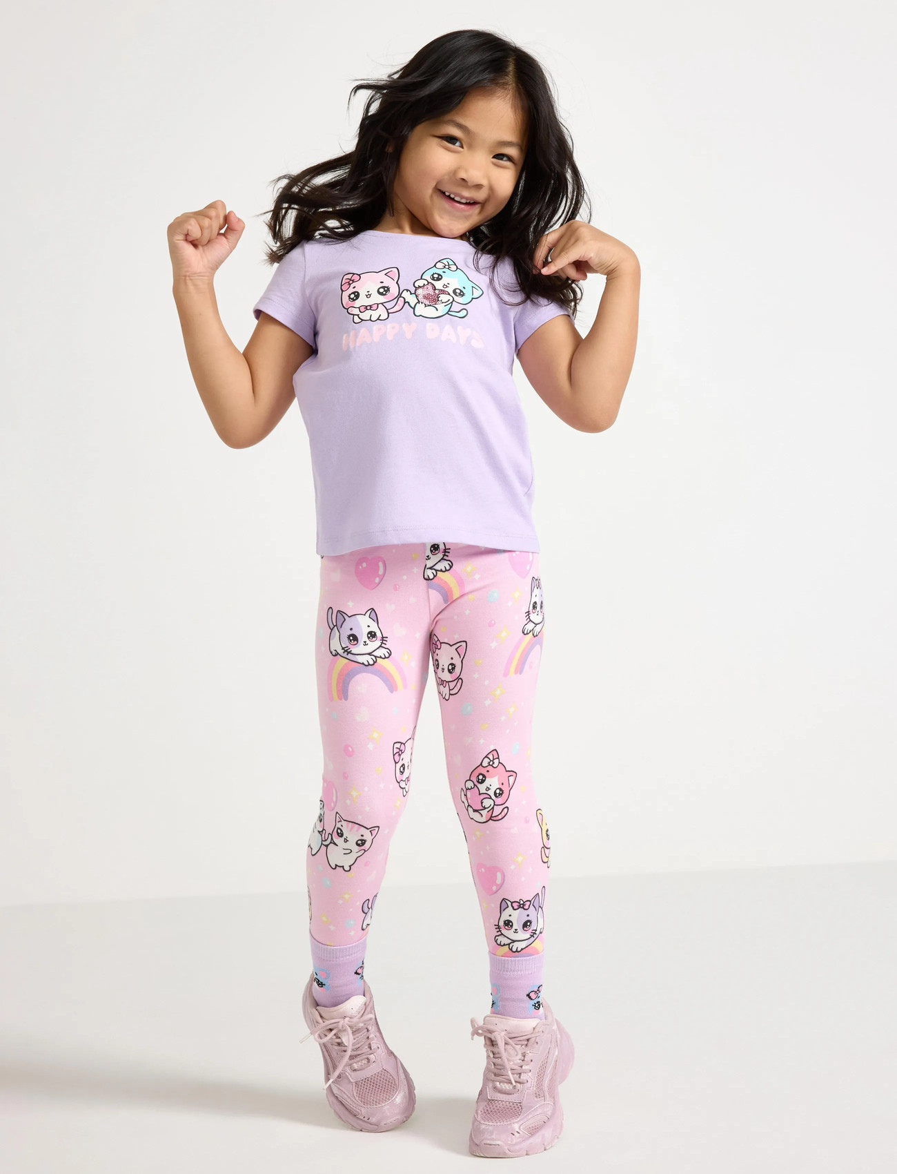 Lindex Leggings, 104, Pink, Underdele > Leggings, Børn