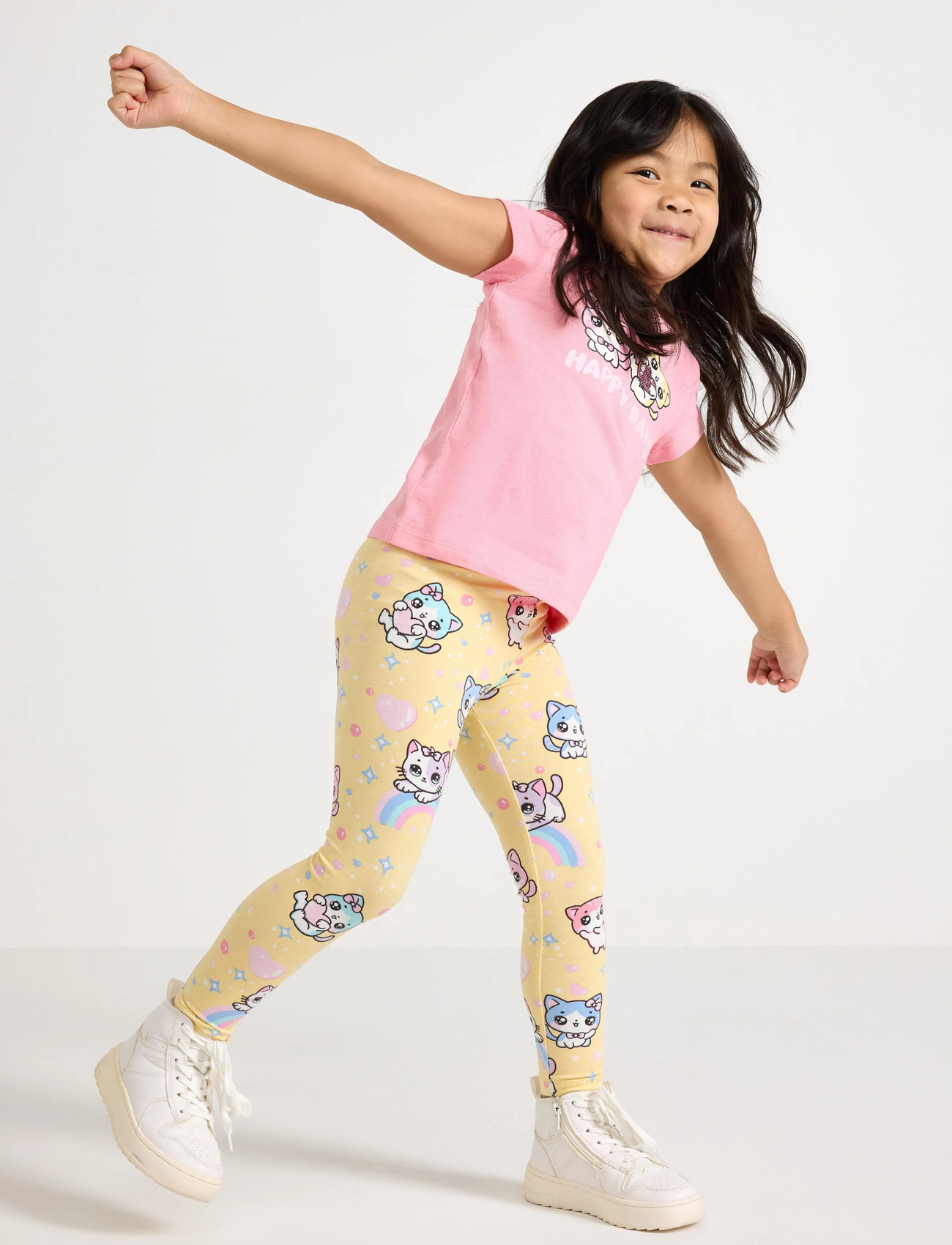Lindex Leggings, 122, Yellow, Underdele > Leggings, Børn