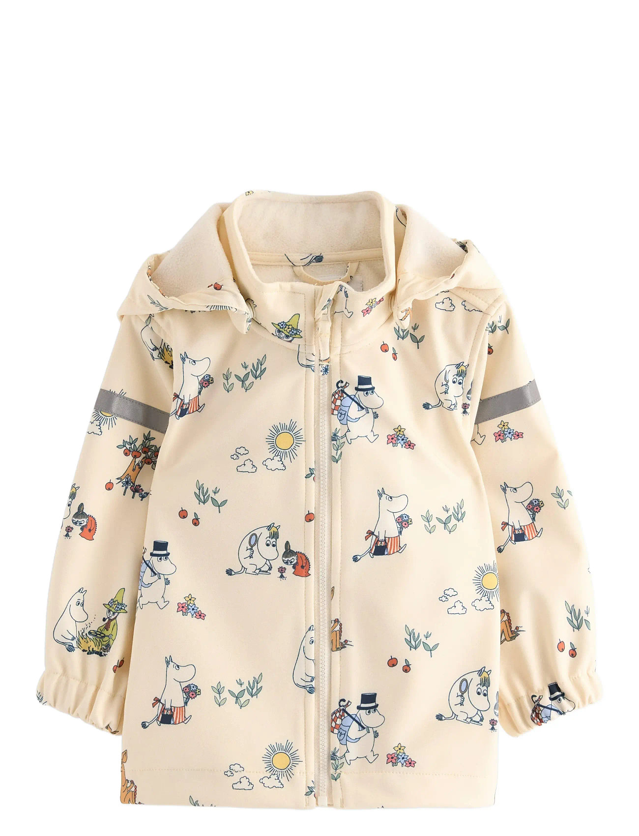 Lindex Jacket Softshell Baby Moomin, 80, Cream, Softshells > Softshell-Jakker, Børn