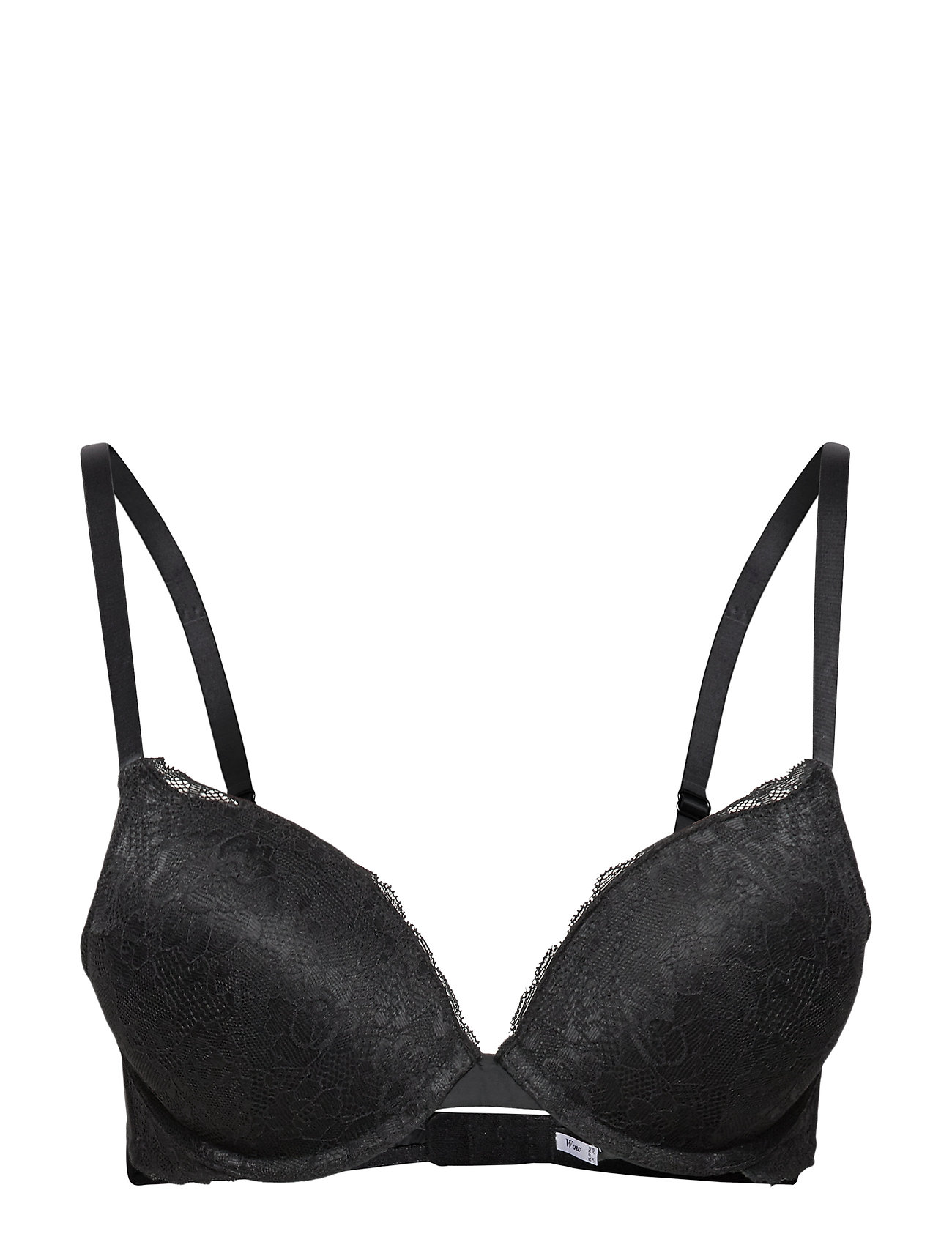 Bra Linnea In Lace - Black Lingerie Bras & Tops Push Up Bras Black Lindex