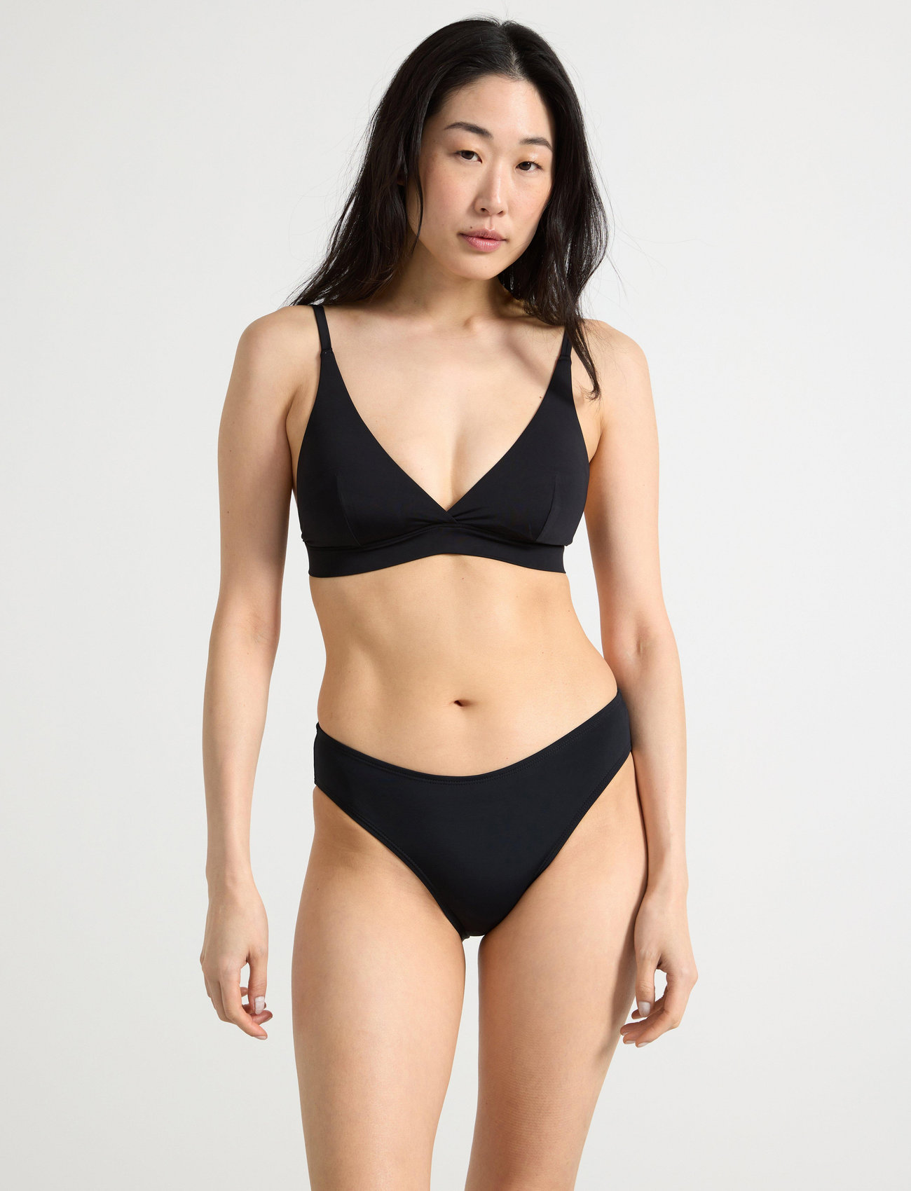 Lindex Brief Bc Bikini Reg, S, Black, Bikiniunderdele > Bikinitrusser, Dame
