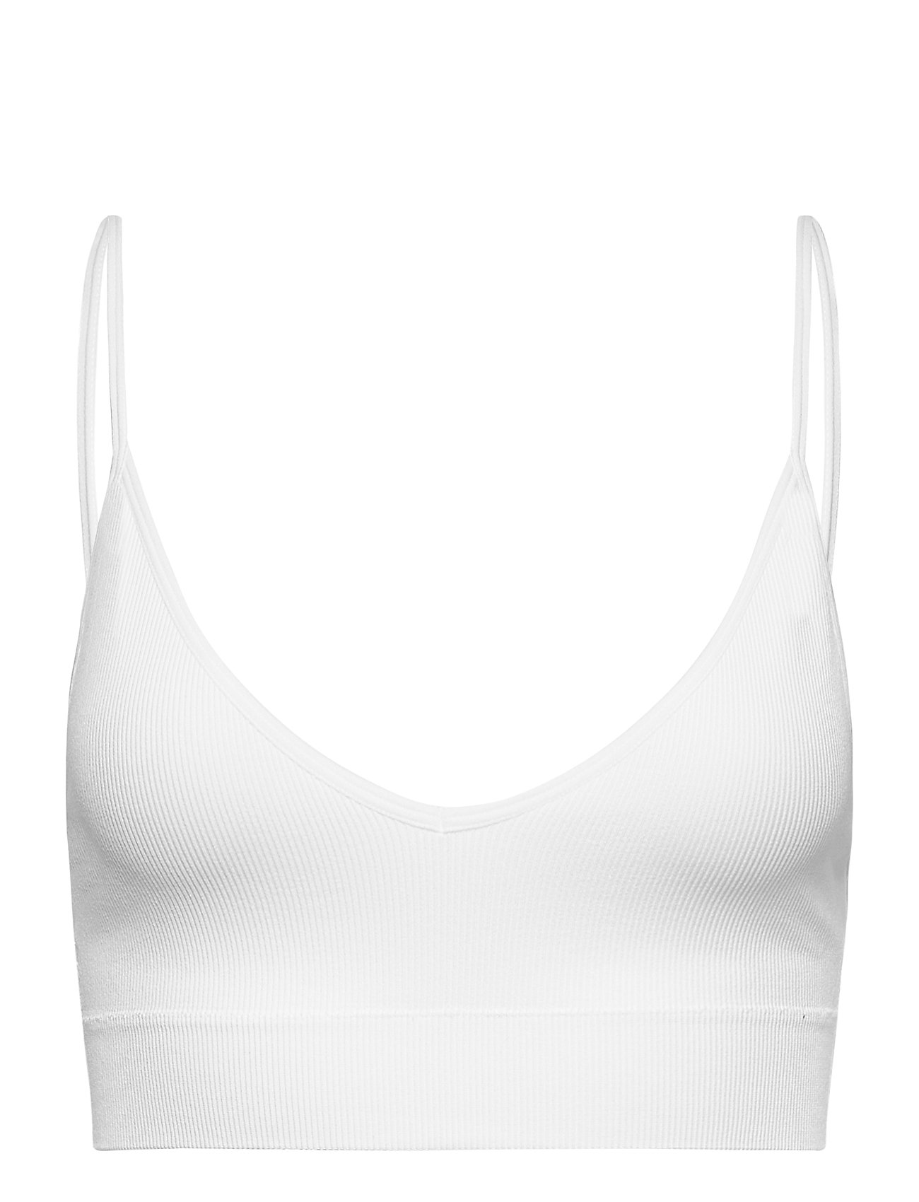 Bra Seamless Rib Top Lingerie Bras & Tops Soft Bras Tank Top Bras White Lindex