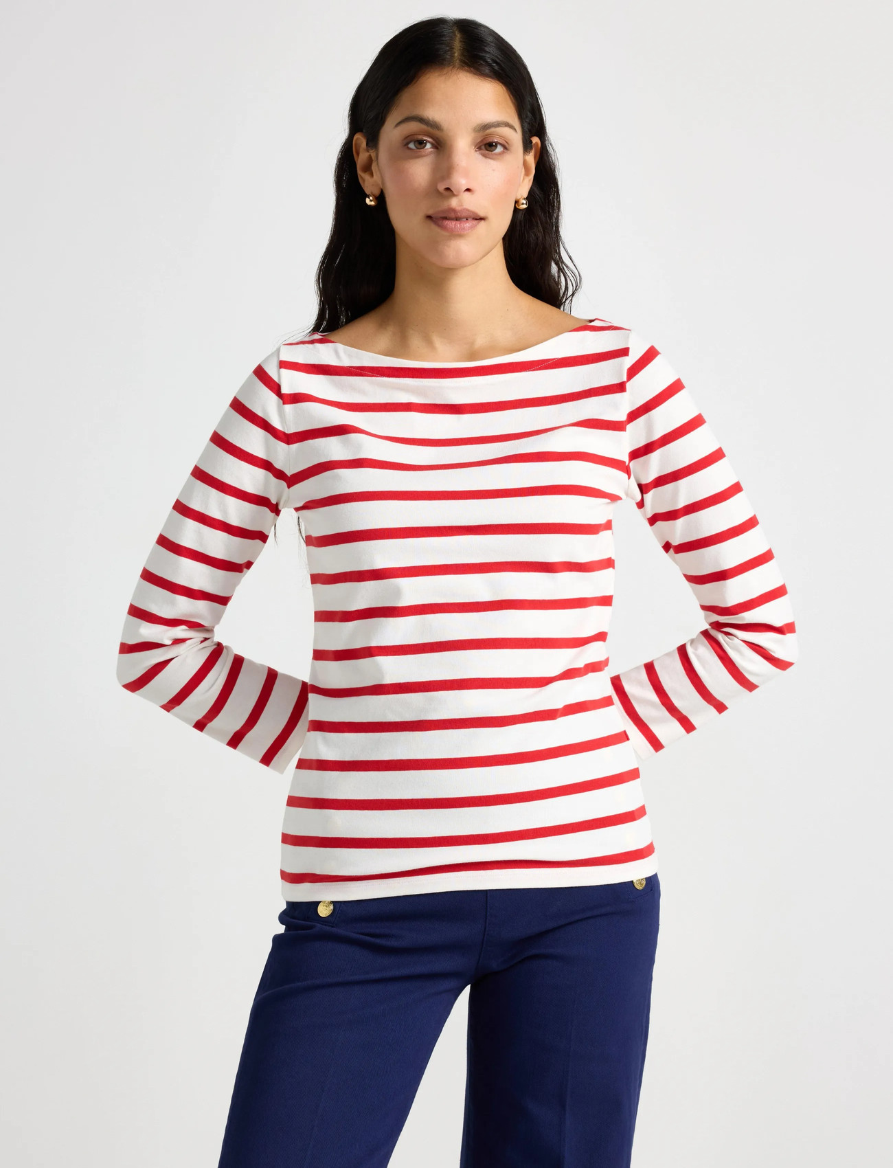 Lindex Top Pacific, XS, Red, T-Shirts & Toppe > Langærmede, Dame