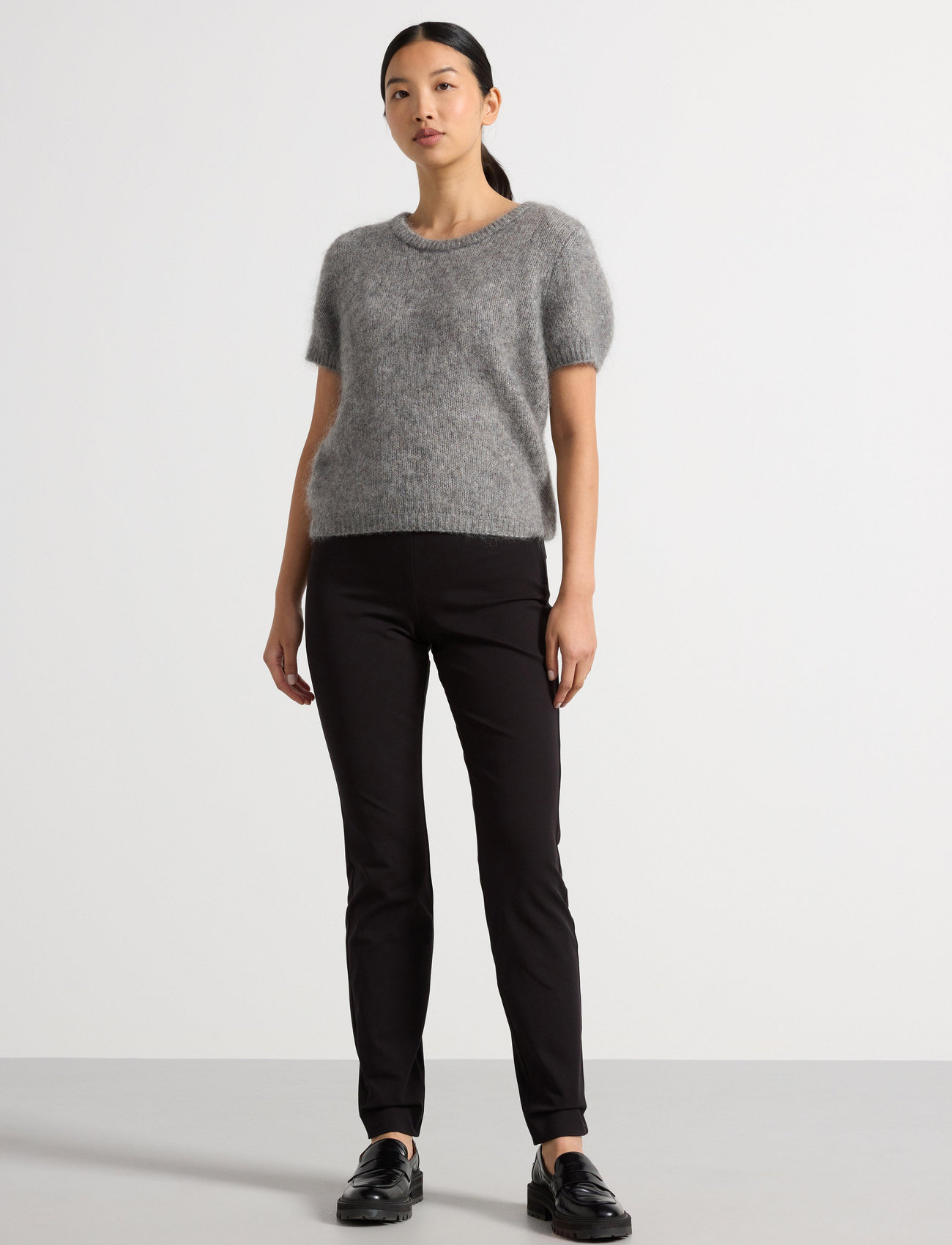 Lindex Trousers Jonna Black, 38, Black, Bukser > Slim Fit-Bukser, Dame