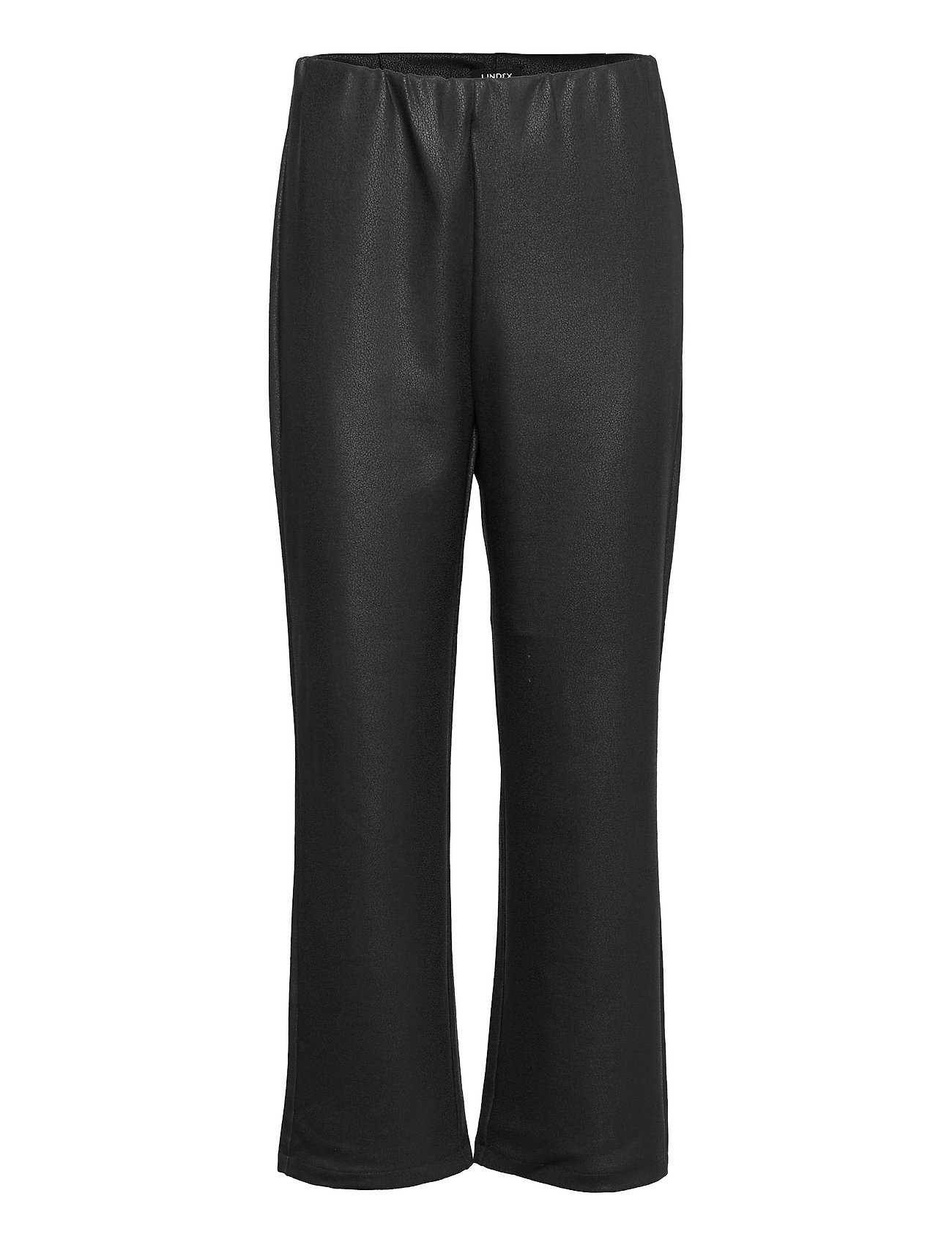 Trousers Linnea Coated Cropped Trousers Leather Leggings/Byxor Svart Lindex