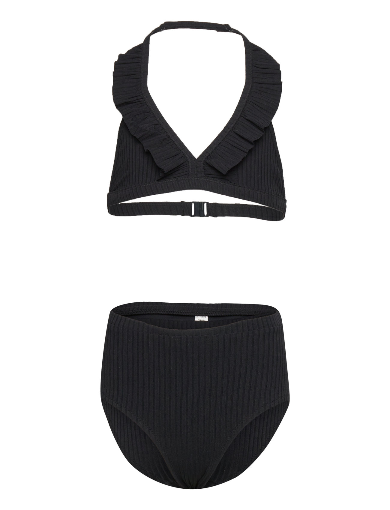 Bikini Bg Rib With Fril High Black Lindex