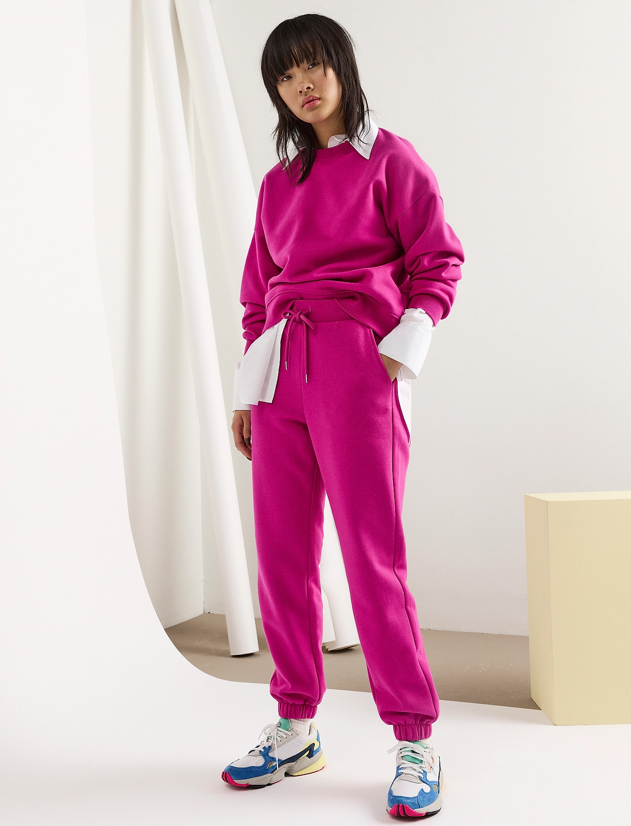 Lindex - Trousers Pernille - sweatpants - pink - 0
