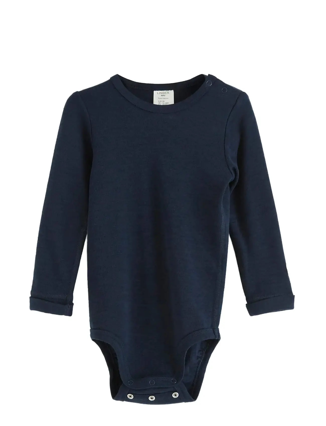 LINDEX Body Merino Solid Navy - 56 - Kinder
