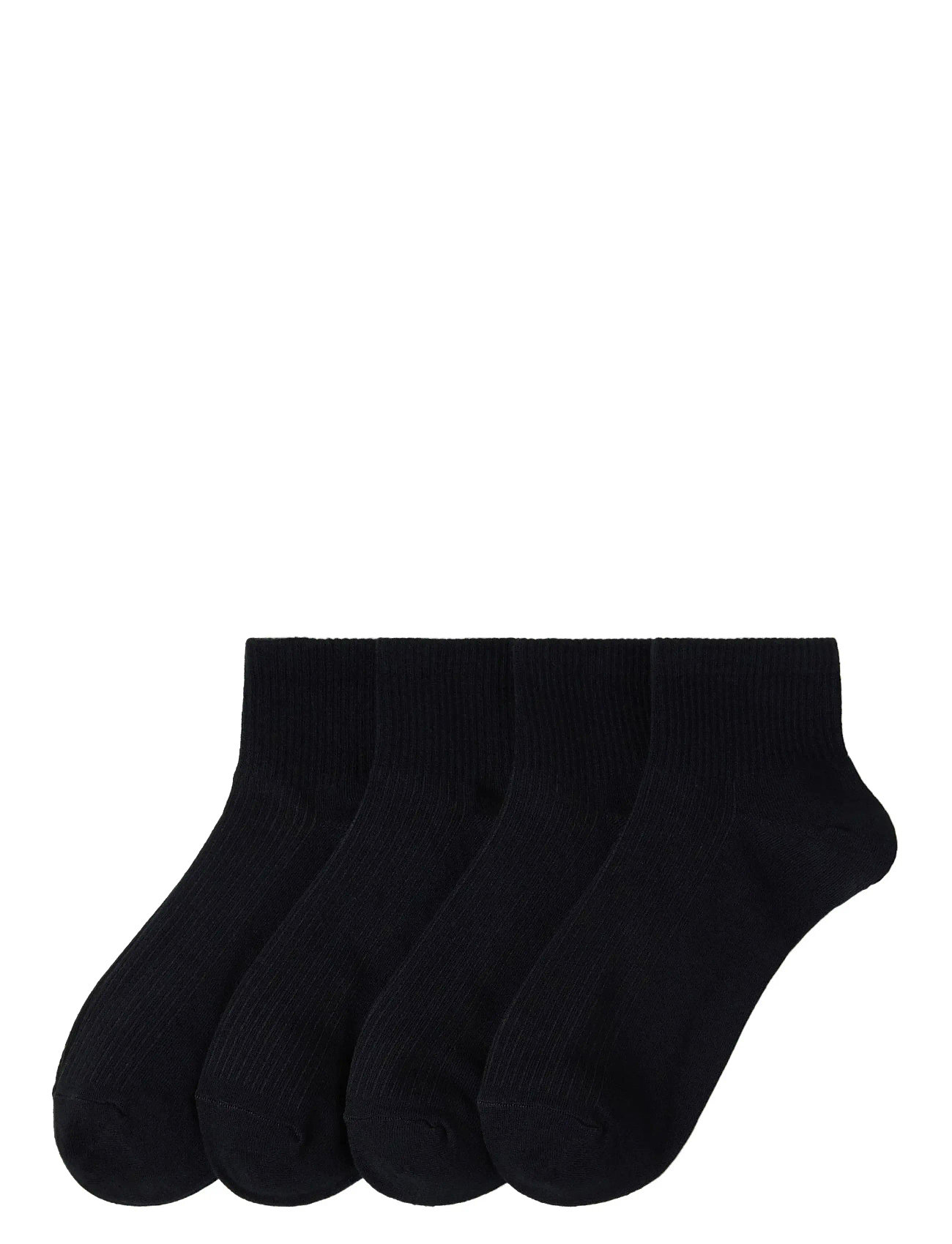 Sock High Ankle 4 P Basic Lingerie Socks Footies-ankle Socks Black Lindex