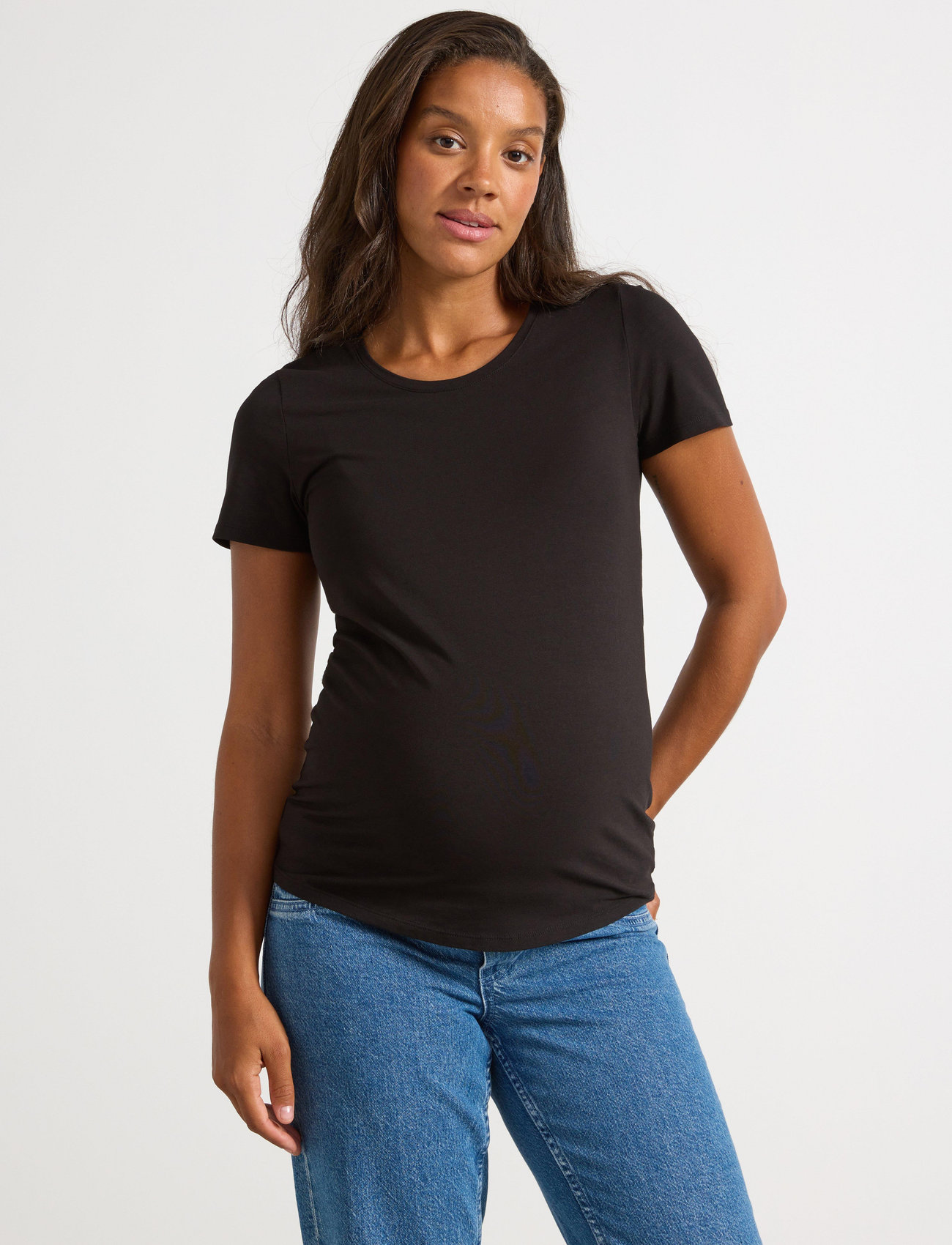 Lindex Mom Maternity Top, XS, Black, T-Shirts & Toppe > Kortærmede, Dame