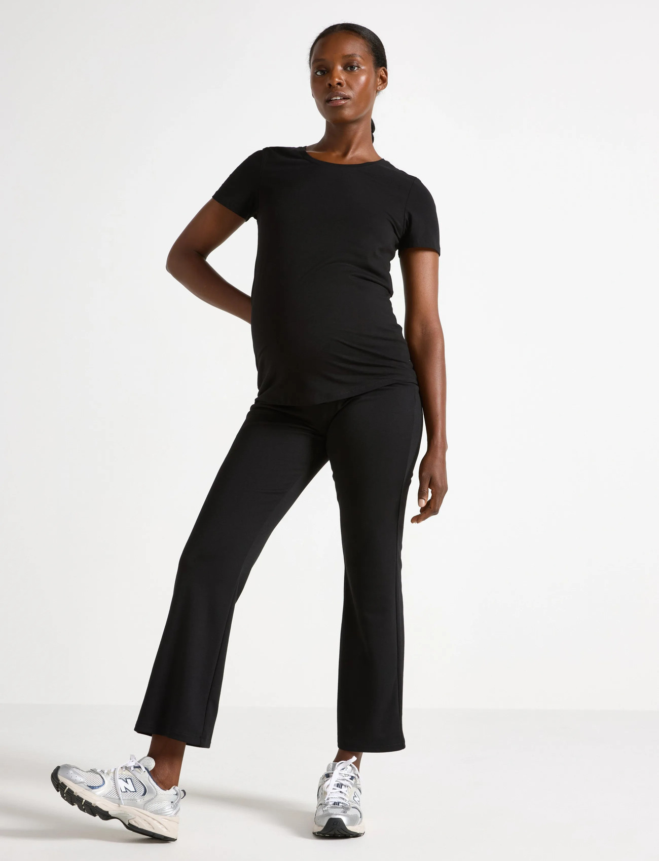 Lindex Trousers Mom Inna, S, Black, Underdele > Joggingbukser, Dame