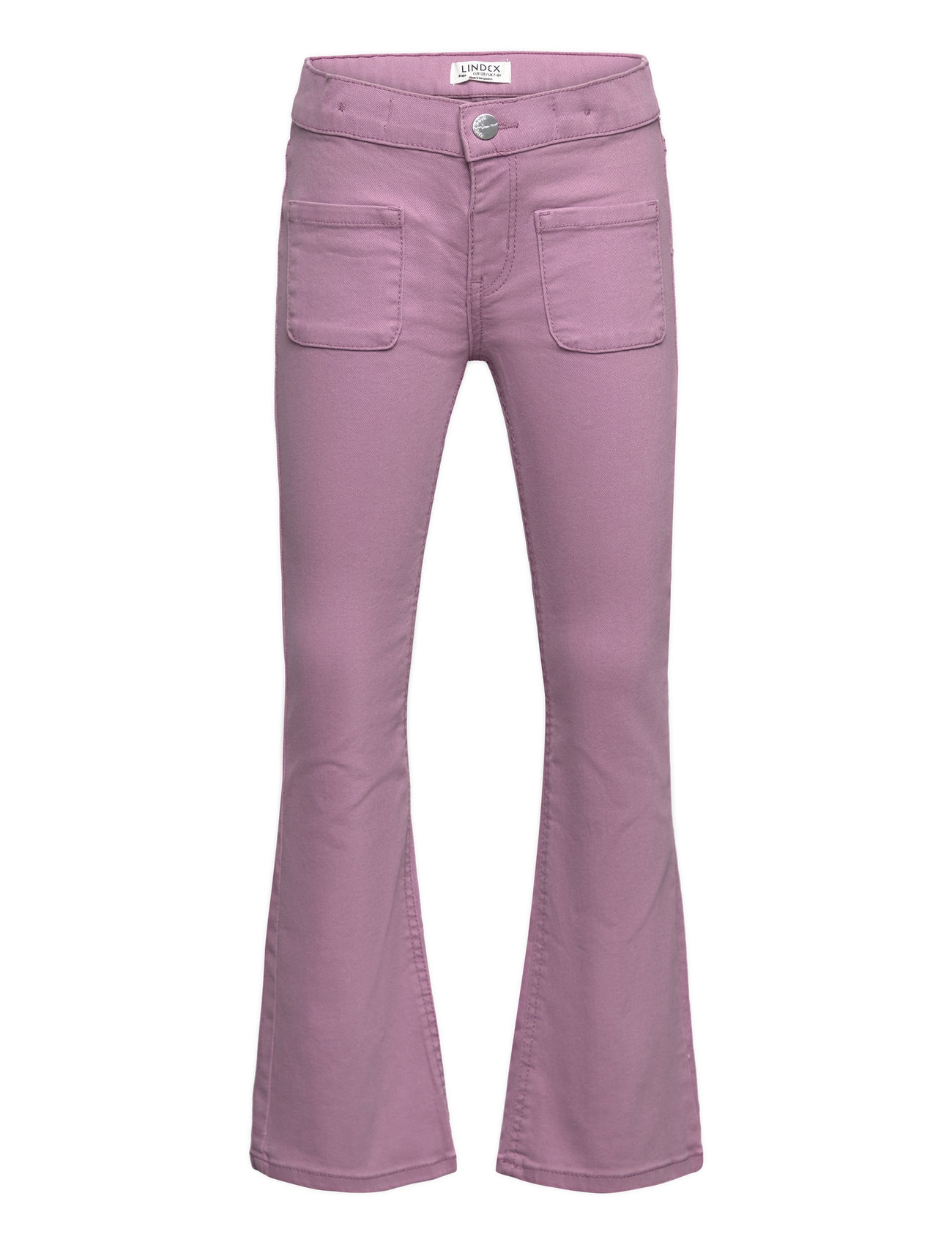 Trousers Flare Twill Stretch F Bottoms Jeans Bootcut Jeans Purple Lindex