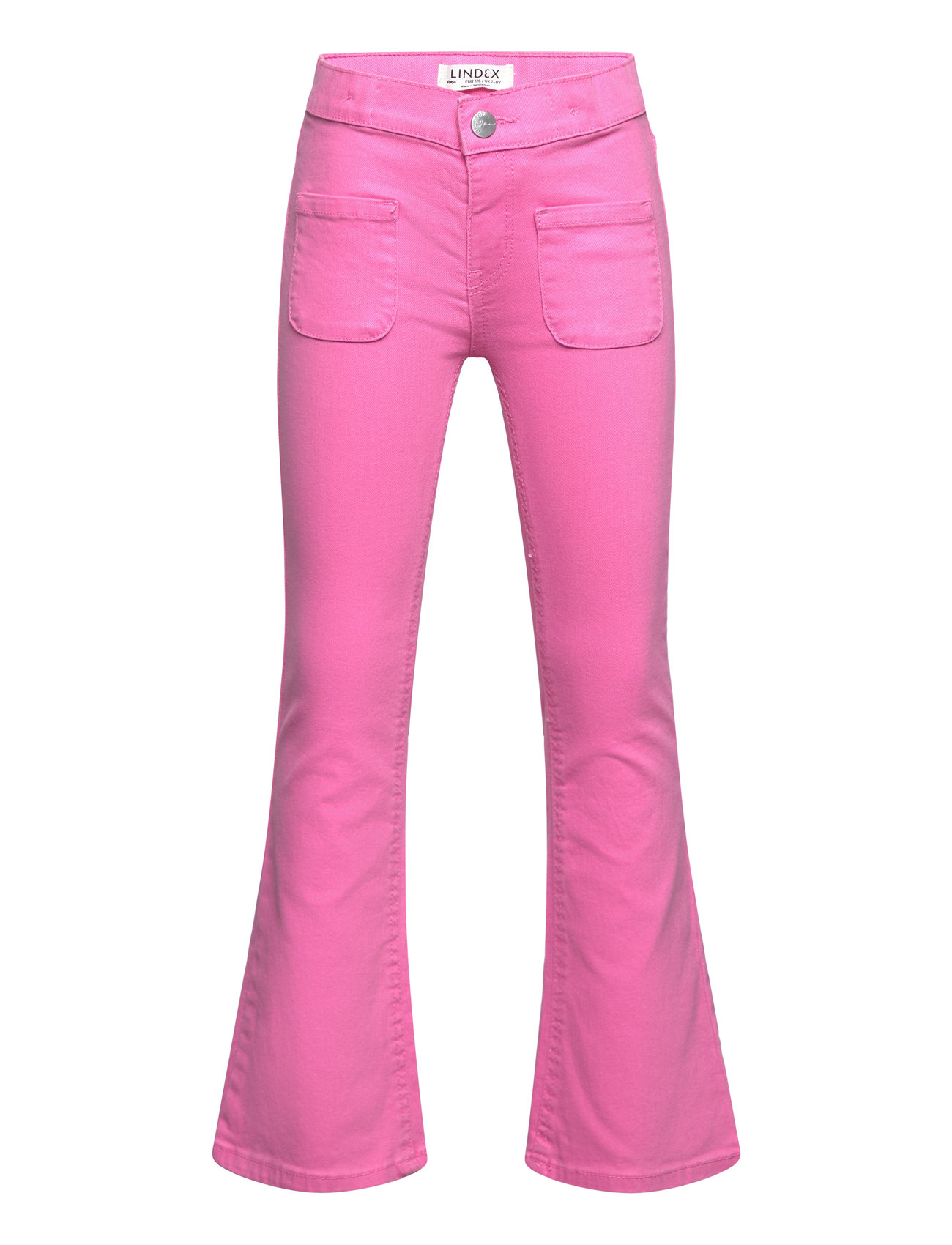 Trousers Flare Twill Stretch F Pink Lindex