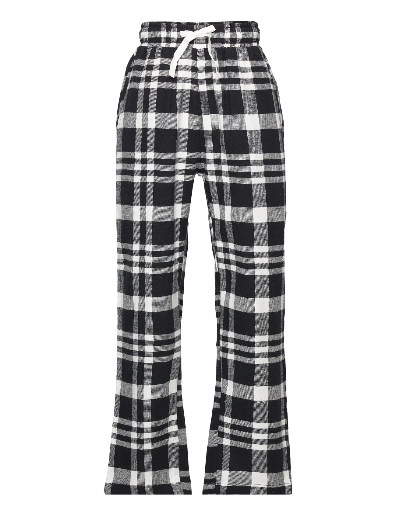 Pajama Trousers Checked Flanne Black Lindex