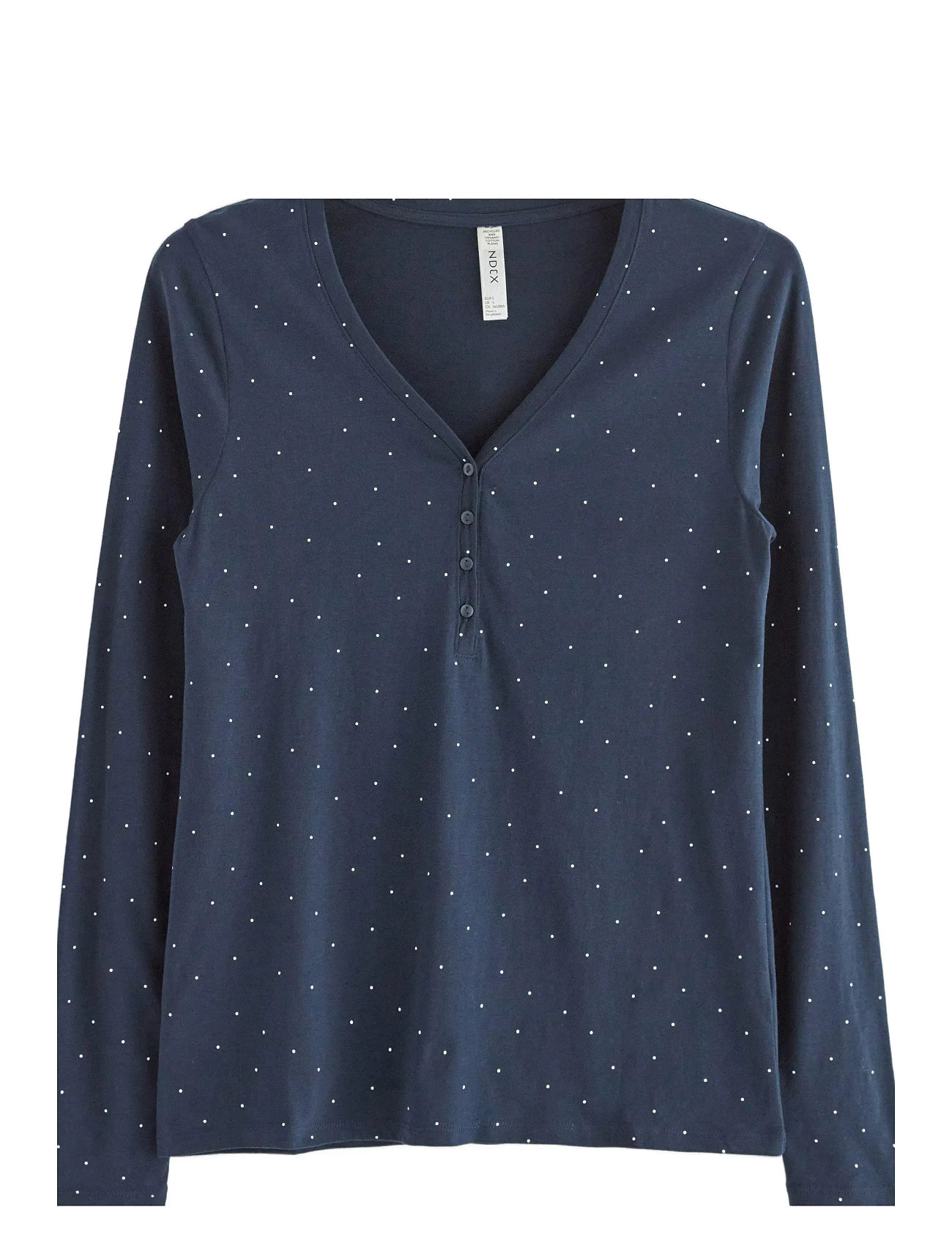 LINDEX Pyjama Oberteil Navy - M - Damen