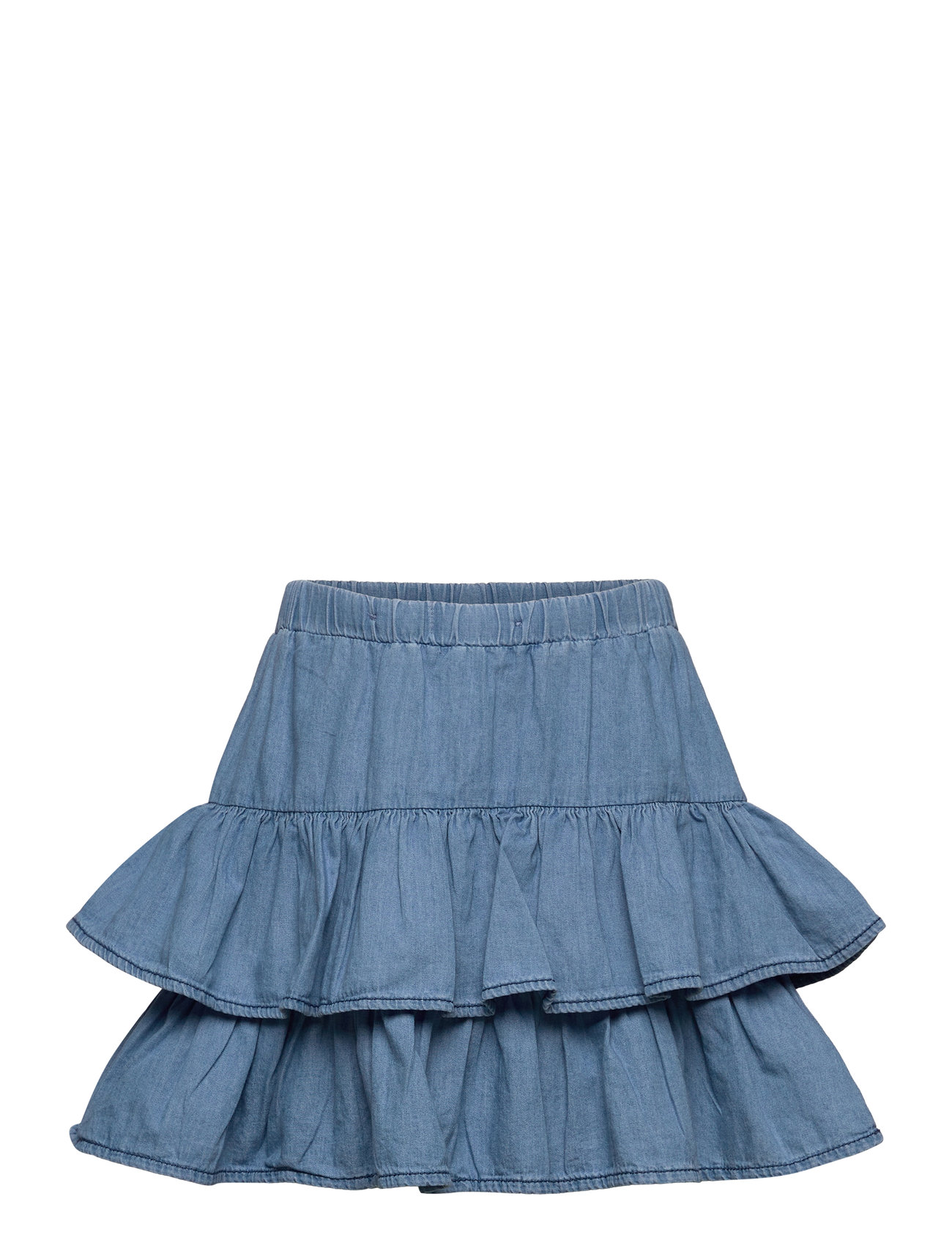 Skirt Denim Flounces Blue Lindex