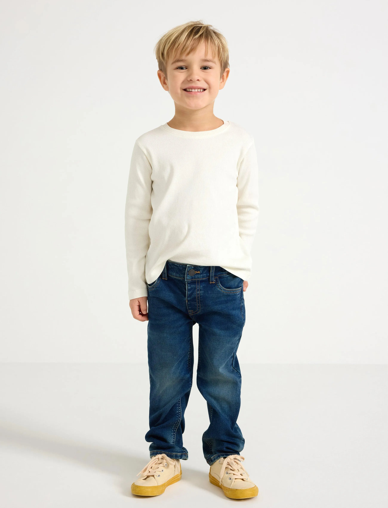 Lindex Trousers Denim Staffan, 92, Blue, Jeans > Løse Jeans, Børn