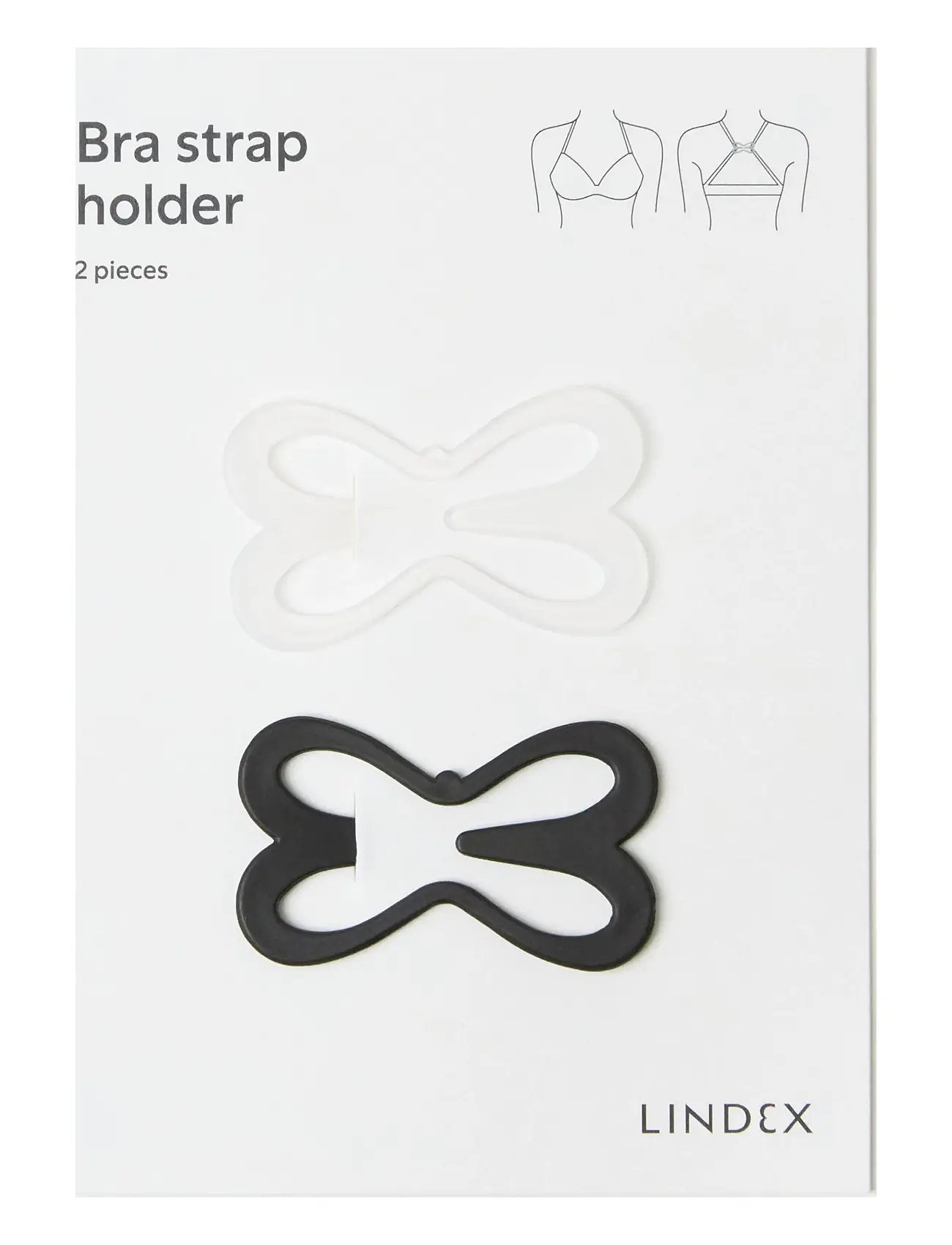 Bra Strap Holder Lingerie Bras & Tops Bra Accessories White Lindex