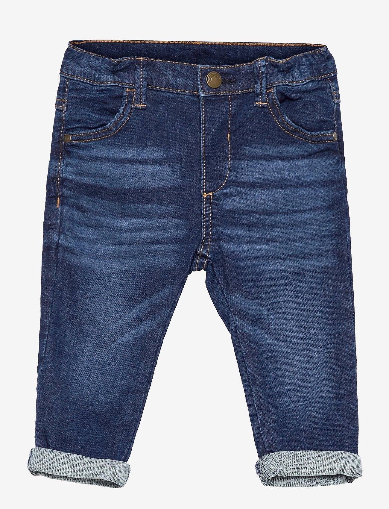 Lindex - Trousers denim jersey - pantalons - blue - 0