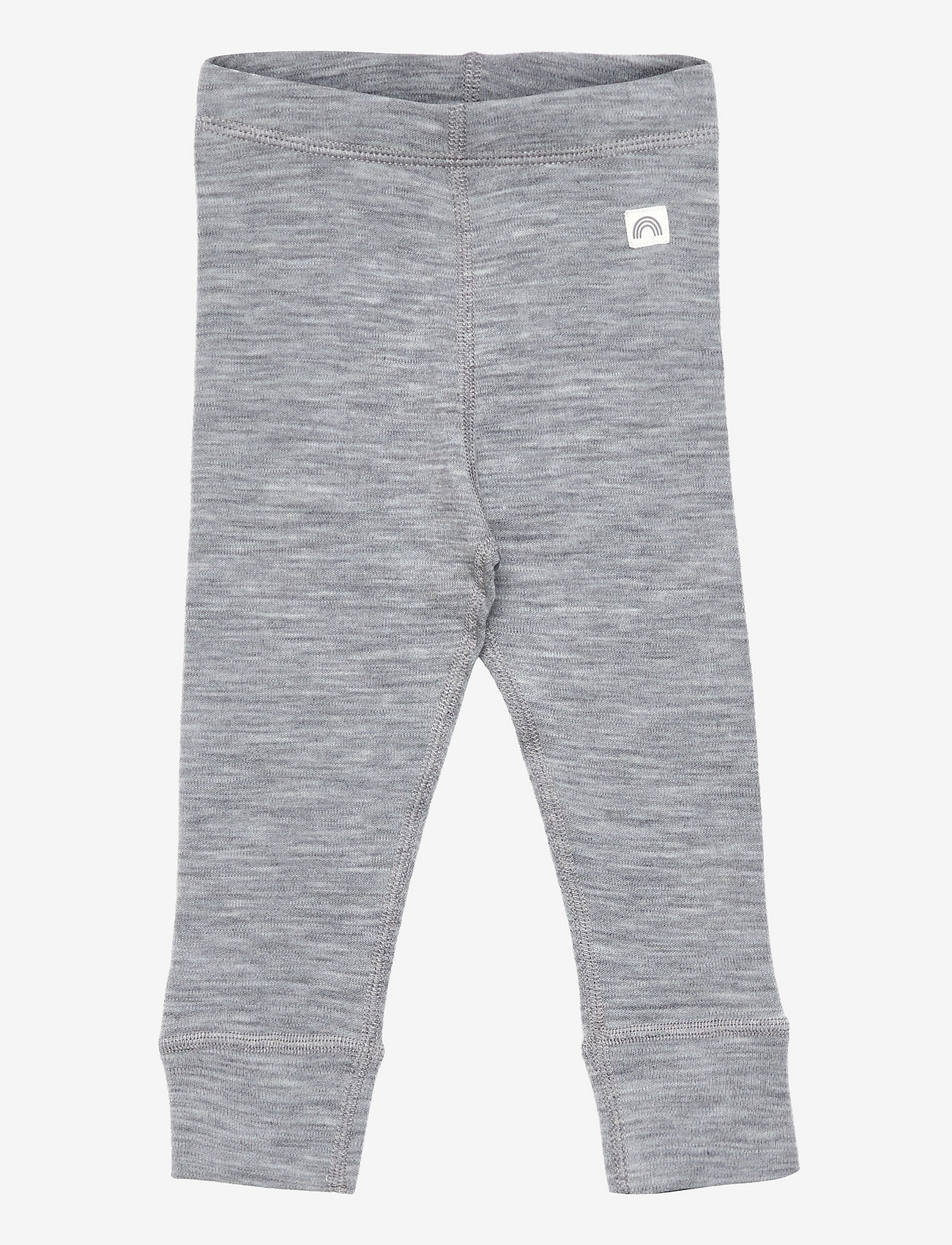 Lindex - Leggings wool baby solid - apatinės kelnės - grey - 0