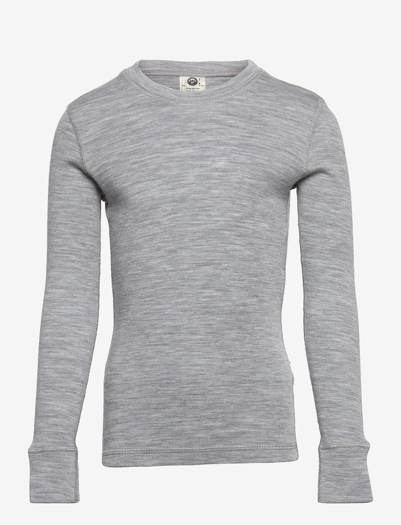 Lindex - Top merino wool solid - grey - 1