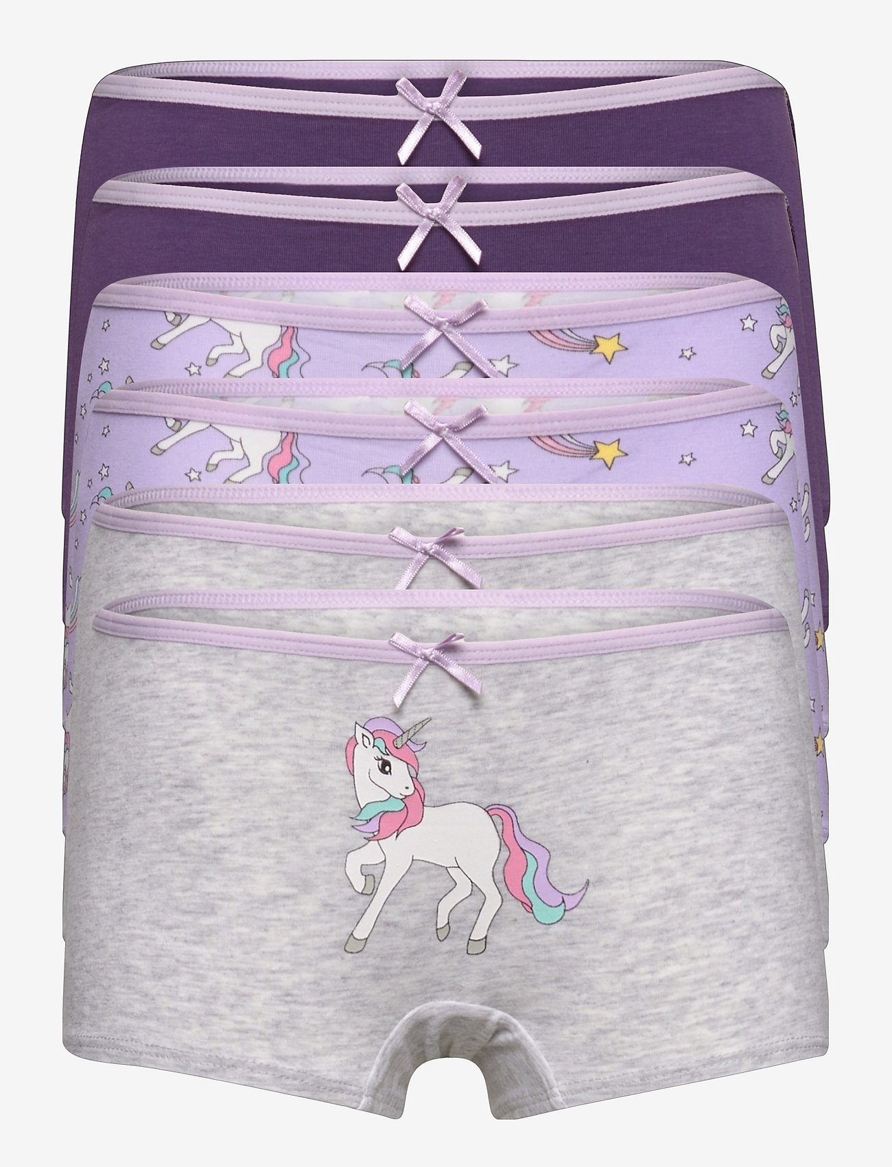 Lindex - Boxer Unicorn AOP 6 pack - panties - lilac - 0