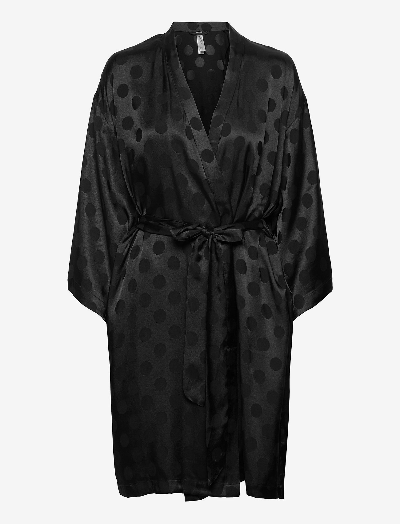 Lindex - Kimono satin jacquard - kimonos - black - 1