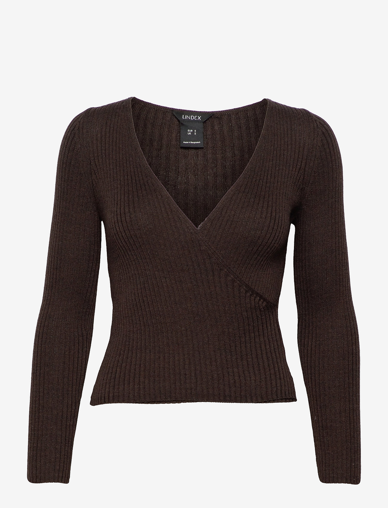 Lindex - Sweater Peg - tröjor - dark brown - 1
