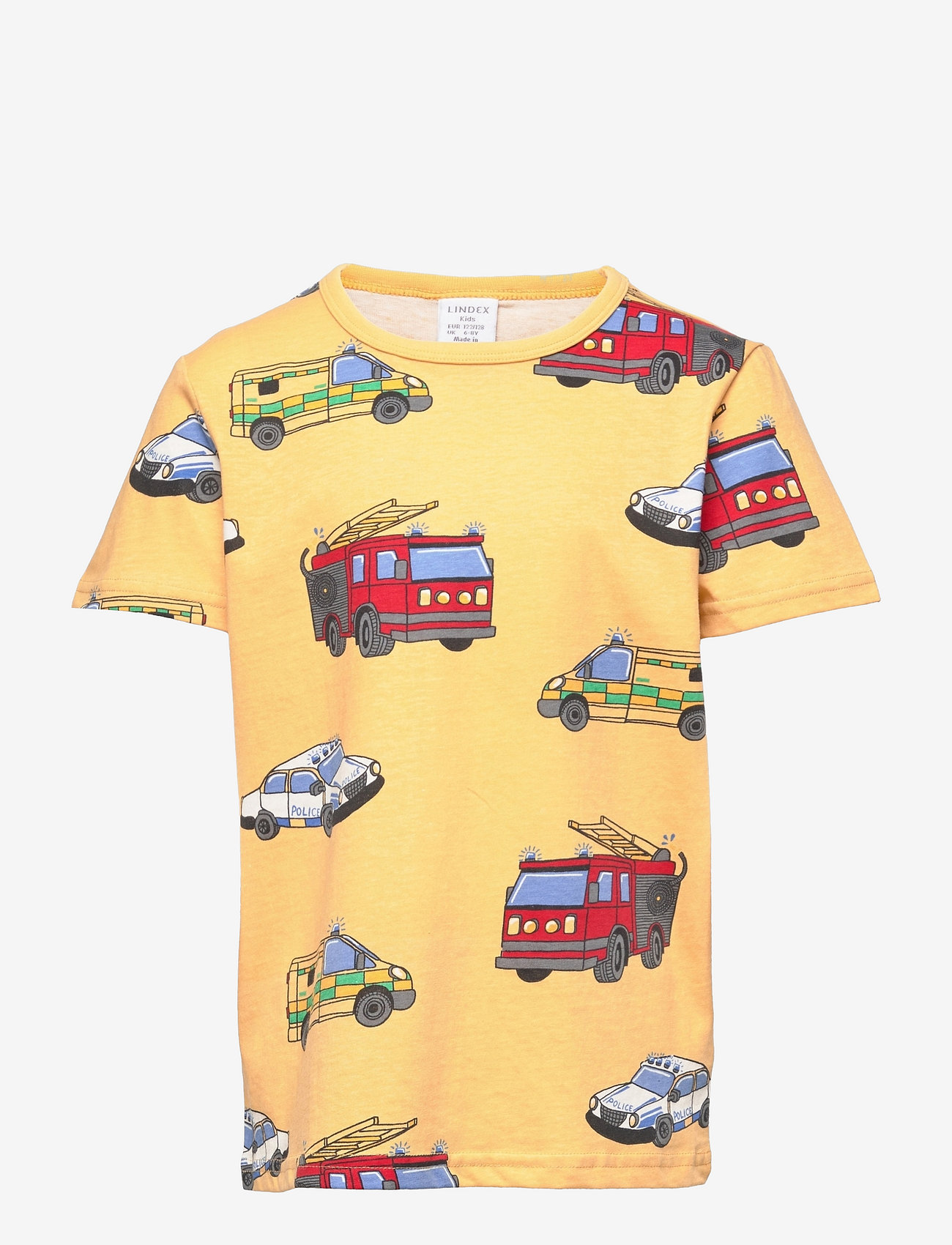 Lindex - Top SS Vehicles - t-shirts à manches courtes - yellow - 1