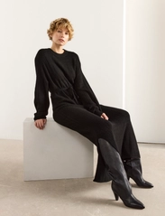 Lindex - Dress Abbi - stickade klänningar - black - 0