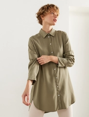 Lindex - Shirt Jane - långärmade skjortor - khaki - 0
