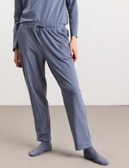 Lindex - Trousers pyjama soft cotton - nederdelar - blue - 0