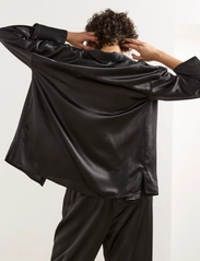 Lindex - Shirt Lena silk blend - Överdelar - black - 8