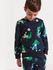 Lindex - Sweater AOP crocodile - sweatshirts - blue - 3