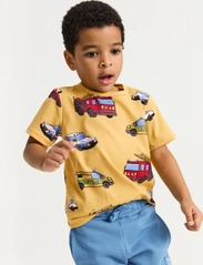 Lindex - Top SS Vehicles - t-shirts à manches courtes - yellow - 8