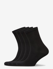 4 pack Sock plain - BLACK