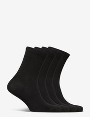 Lindex - 4 pack Sock plain - vanliga strumpor - black - 1