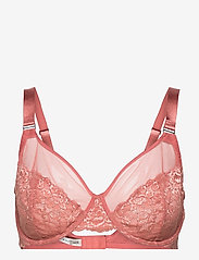 Lindex - Bra Attract Wide straps Emelie - full cup bh - pink - 0