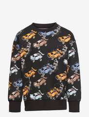 Lindex - Sweater AOP race car - sweat-shirt - black - 0