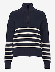 Lindex - Sweater Lulu with zipper - polotröjor - blue - 1