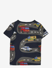 Lindex - Top SS Vehicles - t-shirts à manches courtes - blue - 1
