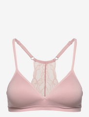 Bra seamless w Lace - DUSTY PINK